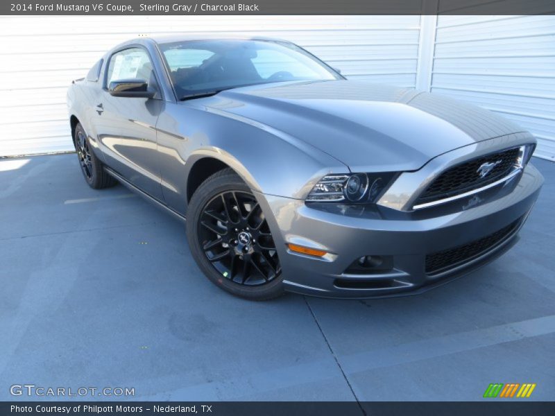 Sterling Gray / Charcoal Black 2014 Ford Mustang V6 Coupe