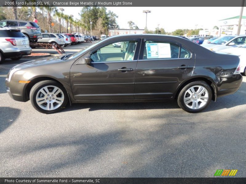 Charcoal Beige Metallic / Medium Light Stone 2006 Ford Fusion SEL V6