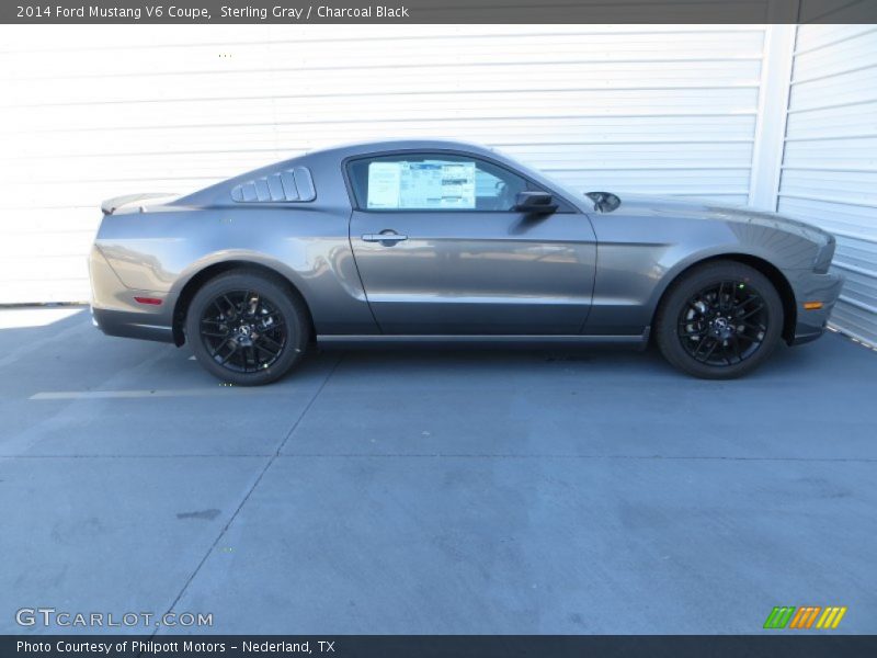 Sterling Gray / Charcoal Black 2014 Ford Mustang V6 Coupe