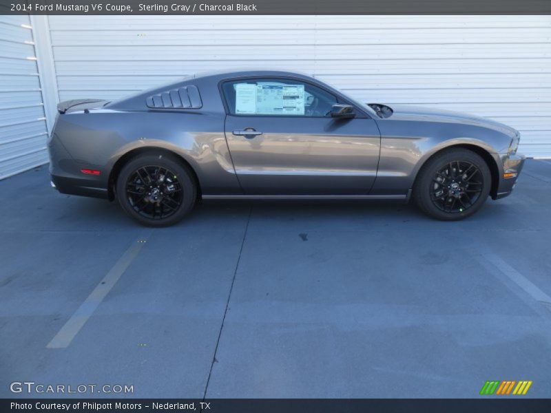 Sterling Gray / Charcoal Black 2014 Ford Mustang V6 Coupe