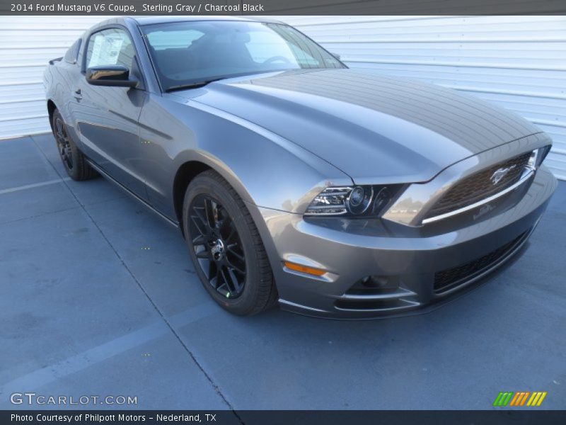 Sterling Gray / Charcoal Black 2014 Ford Mustang V6 Coupe