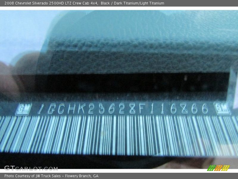 Black / Dark Titanium/Light Titanium 2008 Chevrolet Silverado 2500HD LTZ Crew Cab 4x4