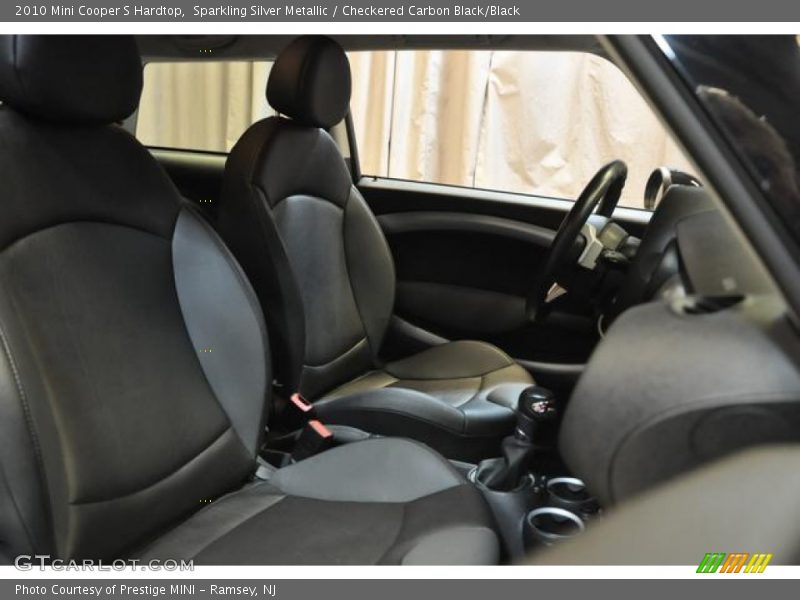 Sparkling Silver Metallic / Checkered Carbon Black/Black 2010 Mini Cooper S Hardtop