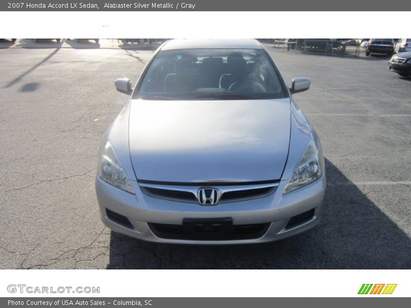 Alabaster Silver Metallic / Gray 2007 Honda Accord LX Sedan