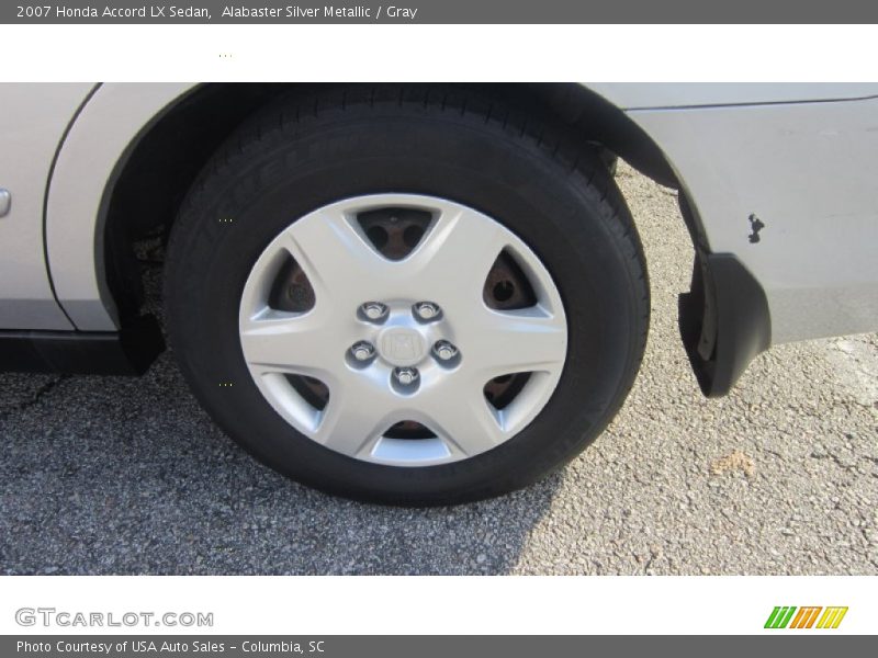 Alabaster Silver Metallic / Gray 2007 Honda Accord LX Sedan