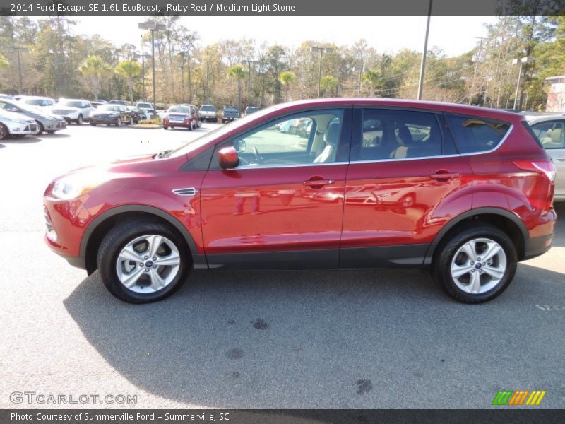 Ruby Red / Medium Light Stone 2014 Ford Escape SE 1.6L EcoBoost