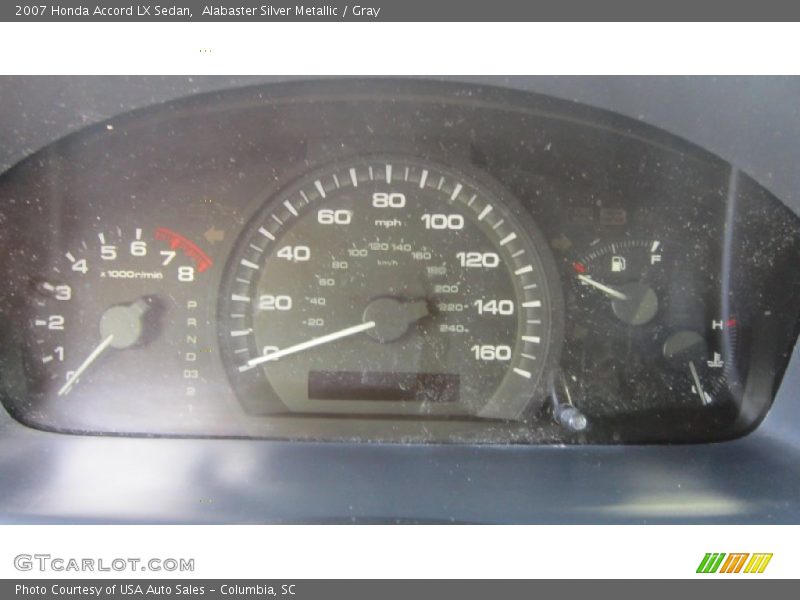 Alabaster Silver Metallic / Gray 2007 Honda Accord LX Sedan