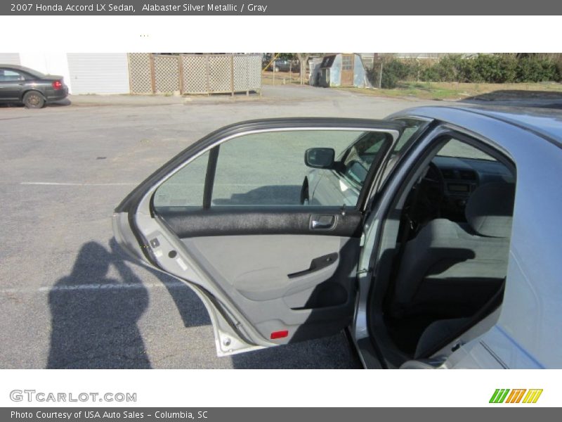 Alabaster Silver Metallic / Gray 2007 Honda Accord LX Sedan