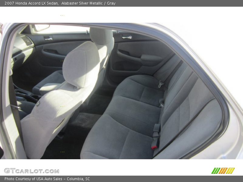 Alabaster Silver Metallic / Gray 2007 Honda Accord LX Sedan
