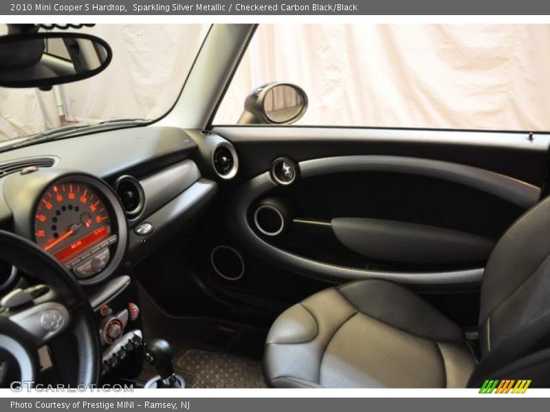 Sparkling Silver Metallic / Checkered Carbon Black/Black 2010 Mini Cooper S Hardtop