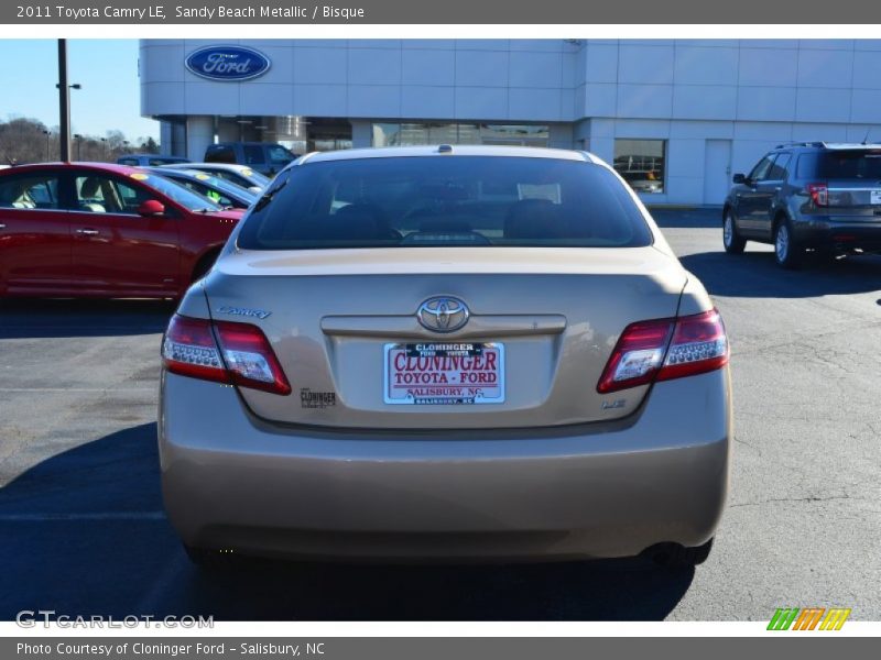 Sandy Beach Metallic / Bisque 2011 Toyota Camry LE