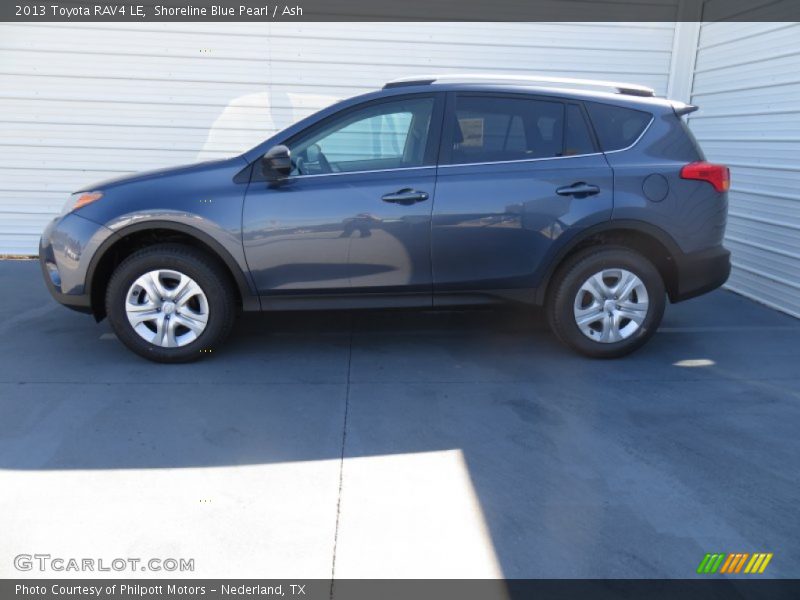 Shoreline Blue Pearl / Ash 2013 Toyota RAV4 LE
