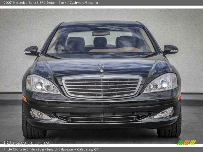 Black / Cashmere/Savanna 2007 Mercedes-Benz S 550 Sedan