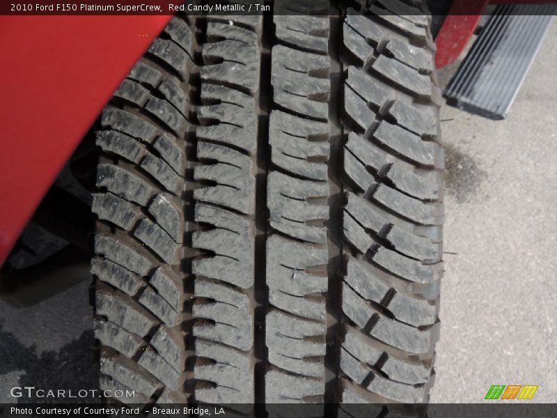 Red Candy Metallic / Tan 2010 Ford F150 Platinum SuperCrew
