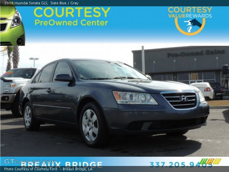 Slate Blue / Gray 2009 Hyundai Sonata GLS