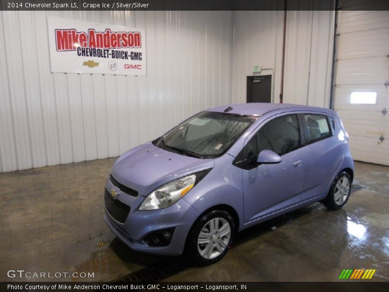 Grape Ice / Silver/Silver 2014 Chevrolet Spark LS
