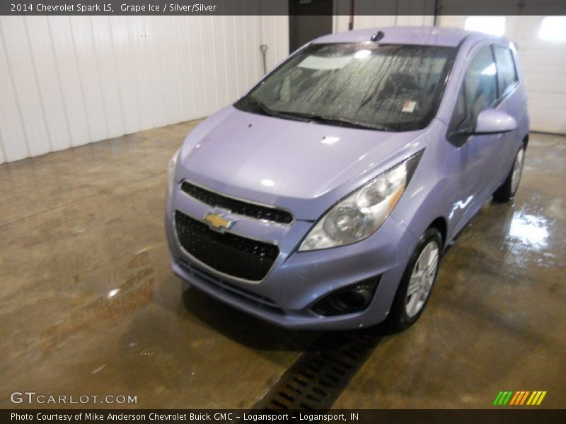 Grape Ice / Silver/Silver 2014 Chevrolet Spark LS