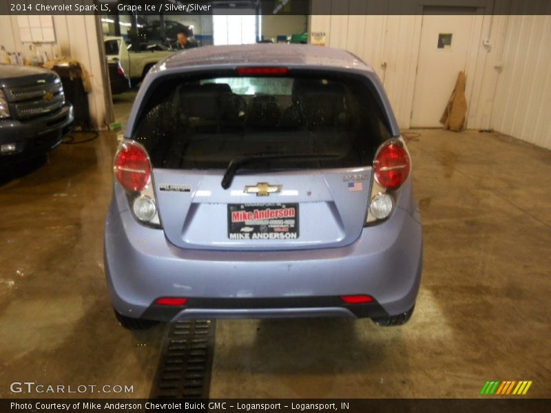 Grape Ice / Silver/Silver 2014 Chevrolet Spark LS