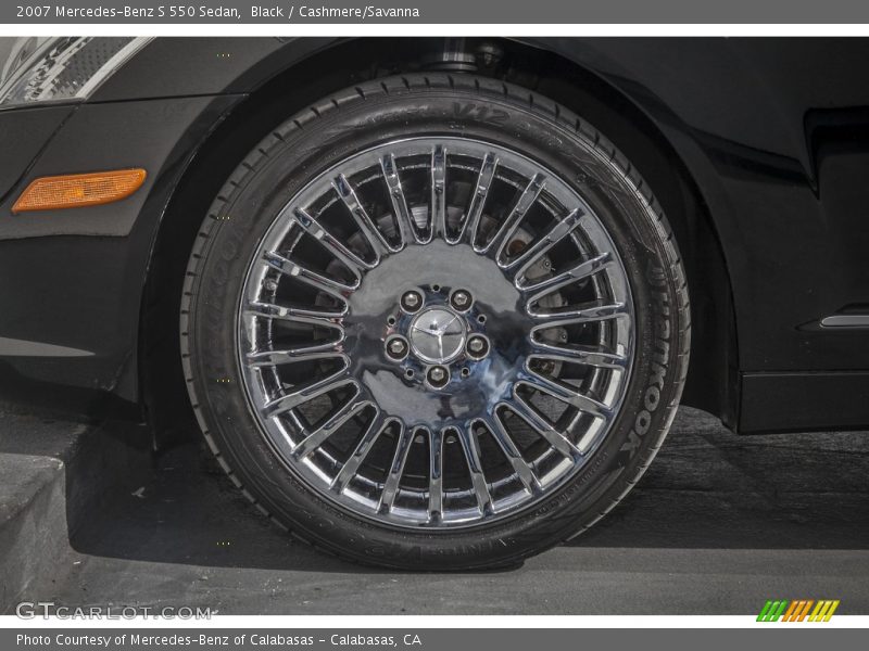 Black / Cashmere/Savanna 2007 Mercedes-Benz S 550 Sedan