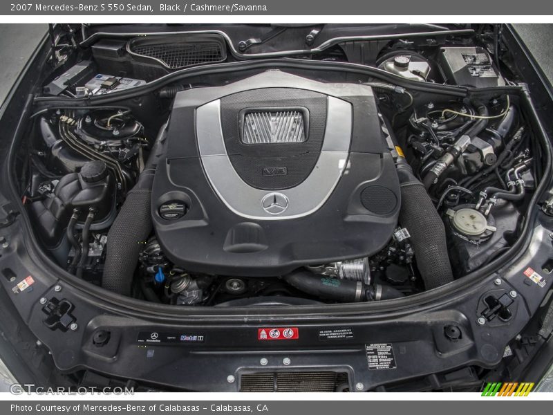 Black / Cashmere/Savanna 2007 Mercedes-Benz S 550 Sedan