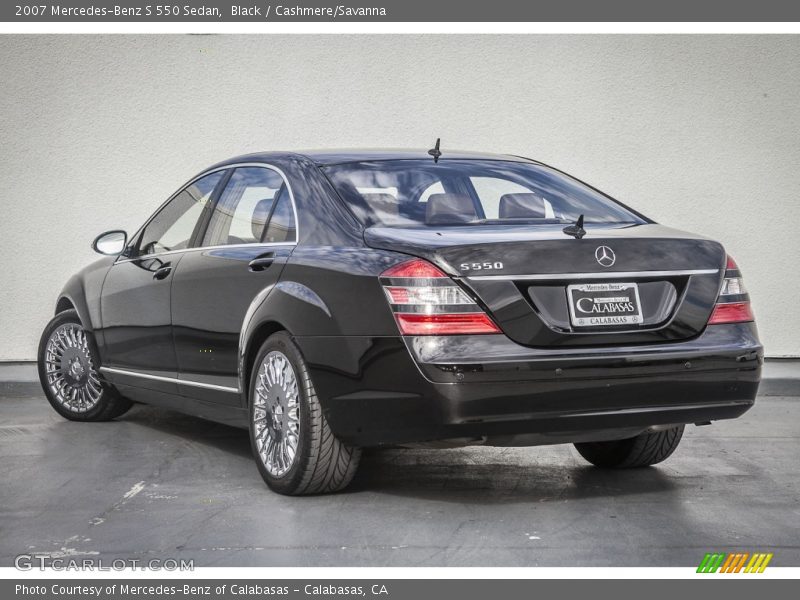 Black / Cashmere/Savanna 2007 Mercedes-Benz S 550 Sedan