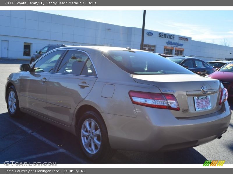 Sandy Beach Metallic / Bisque 2011 Toyota Camry LE