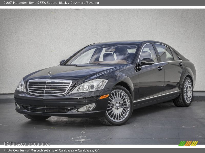 Black / Cashmere/Savanna 2007 Mercedes-Benz S 550 Sedan