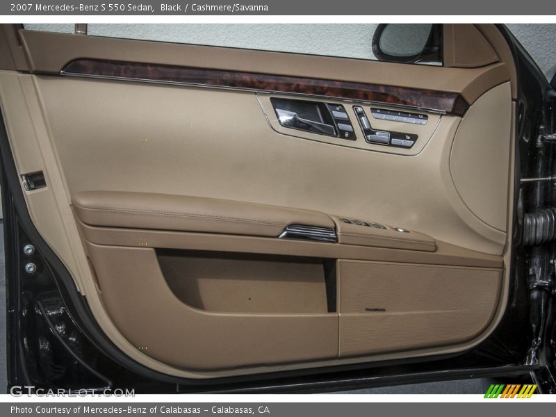 Black / Cashmere/Savanna 2007 Mercedes-Benz S 550 Sedan