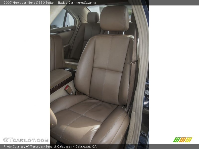 Black / Cashmere/Savanna 2007 Mercedes-Benz S 550 Sedan