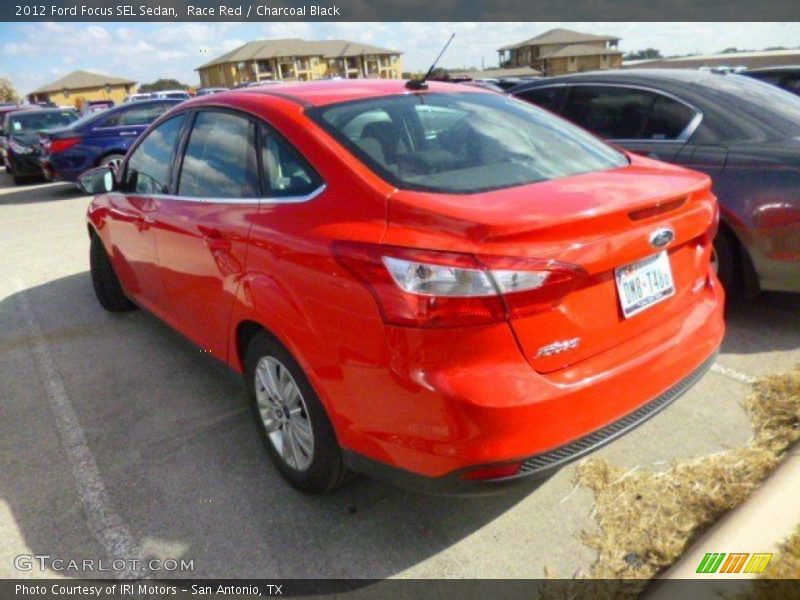 Race Red / Charcoal Black 2012 Ford Focus SEL Sedan