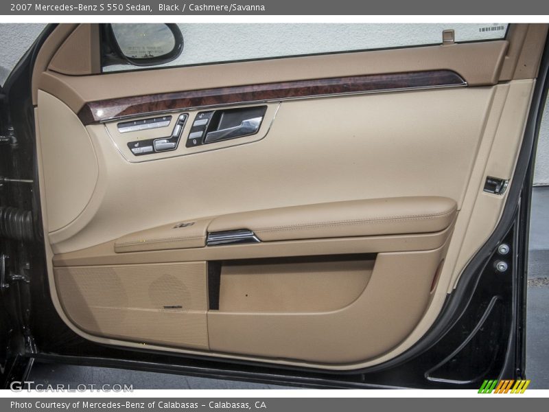 Black / Cashmere/Savanna 2007 Mercedes-Benz S 550 Sedan