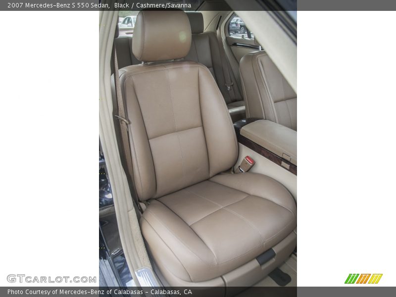 Black / Cashmere/Savanna 2007 Mercedes-Benz S 550 Sedan