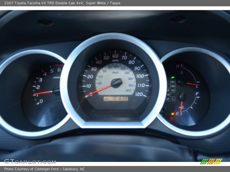 Super White / Taupe 2007 Toyota Tacoma V6 TRD Double Cab 4x4