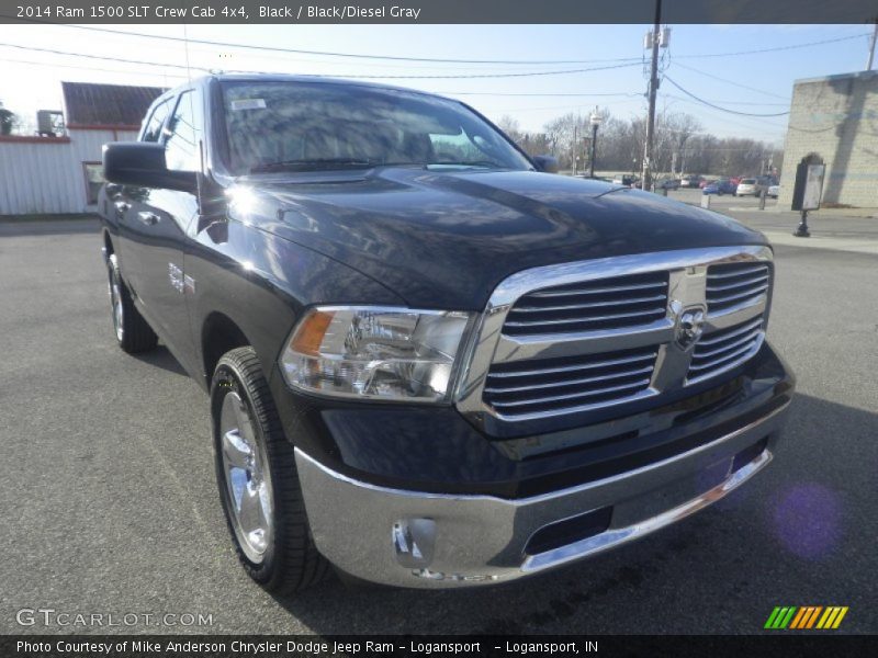 Black / Black/Diesel Gray 2014 Ram 1500 SLT Crew Cab 4x4
