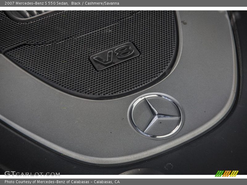 Black / Cashmere/Savanna 2007 Mercedes-Benz S 550 Sedan