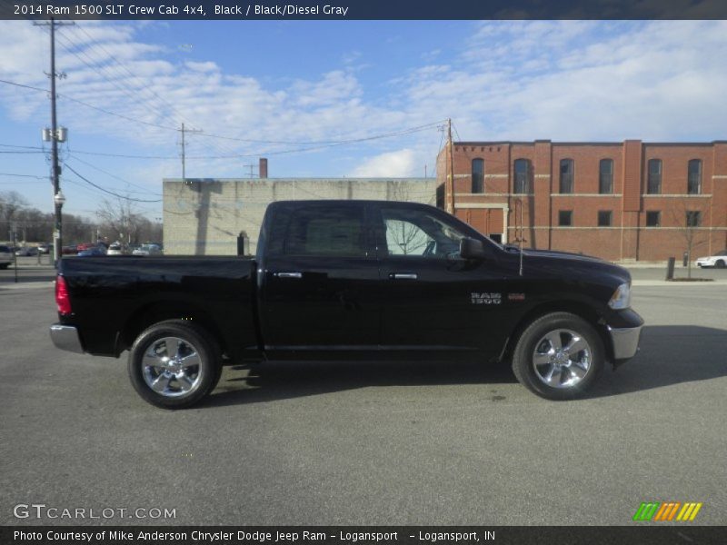 Black / Black/Diesel Gray 2014 Ram 1500 SLT Crew Cab 4x4