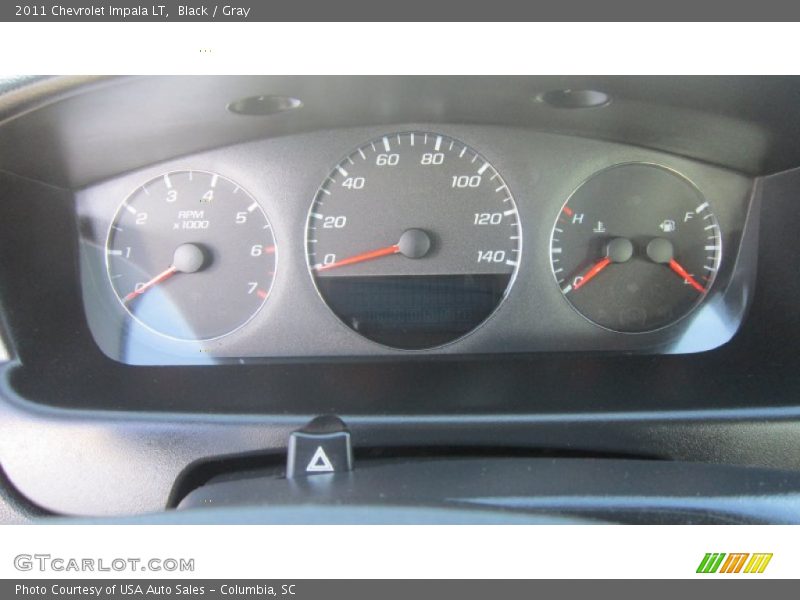 Black / Gray 2011 Chevrolet Impala LT