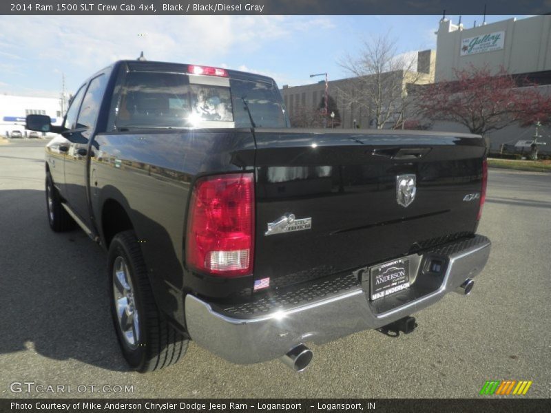 Black / Black/Diesel Gray 2014 Ram 1500 SLT Crew Cab 4x4