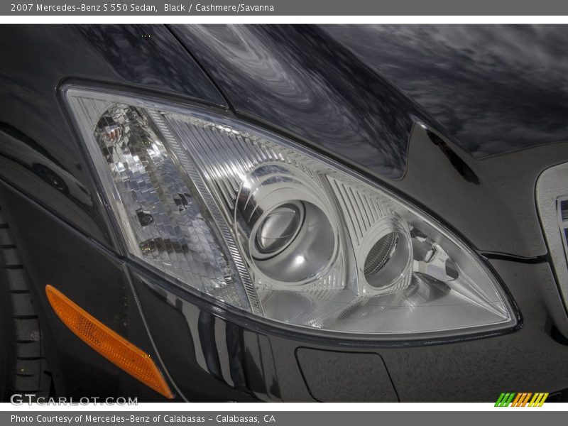 Black / Cashmere/Savanna 2007 Mercedes-Benz S 550 Sedan