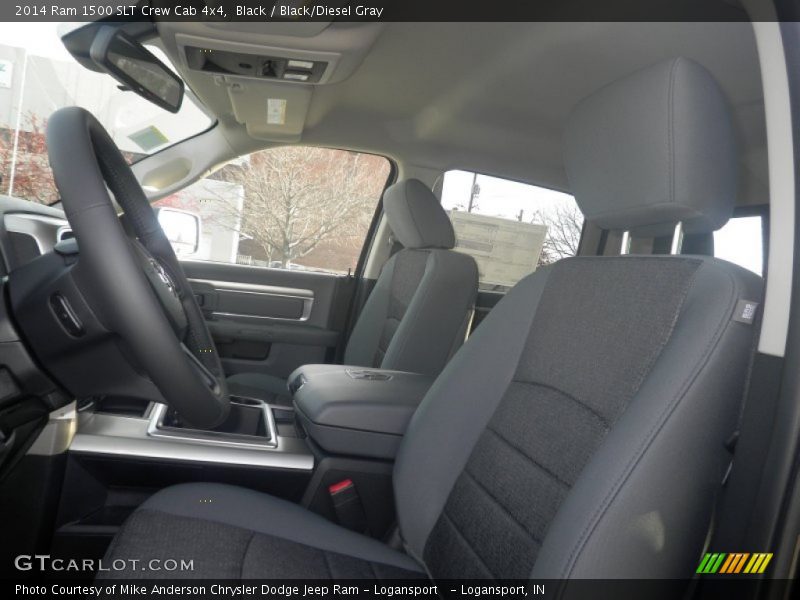 Black / Black/Diesel Gray 2014 Ram 1500 SLT Crew Cab 4x4