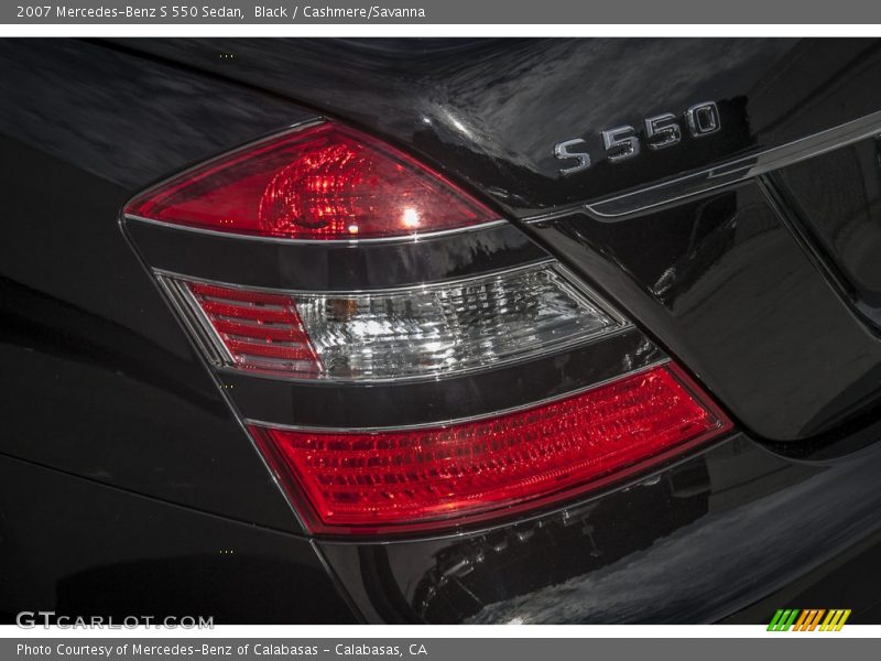 Black / Cashmere/Savanna 2007 Mercedes-Benz S 550 Sedan