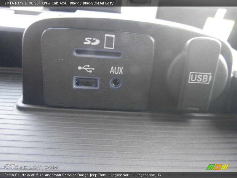 Black / Black/Diesel Gray 2014 Ram 1500 SLT Crew Cab 4x4