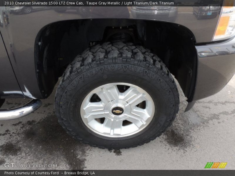 Taupe Gray Metallic / Light Titanium/Dark Titanium 2010 Chevrolet Silverado 1500 LTZ Crew Cab