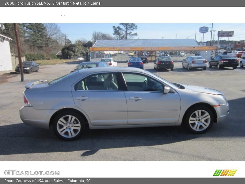 Silver Birch Metallic / Camel 2008 Ford Fusion SEL V6