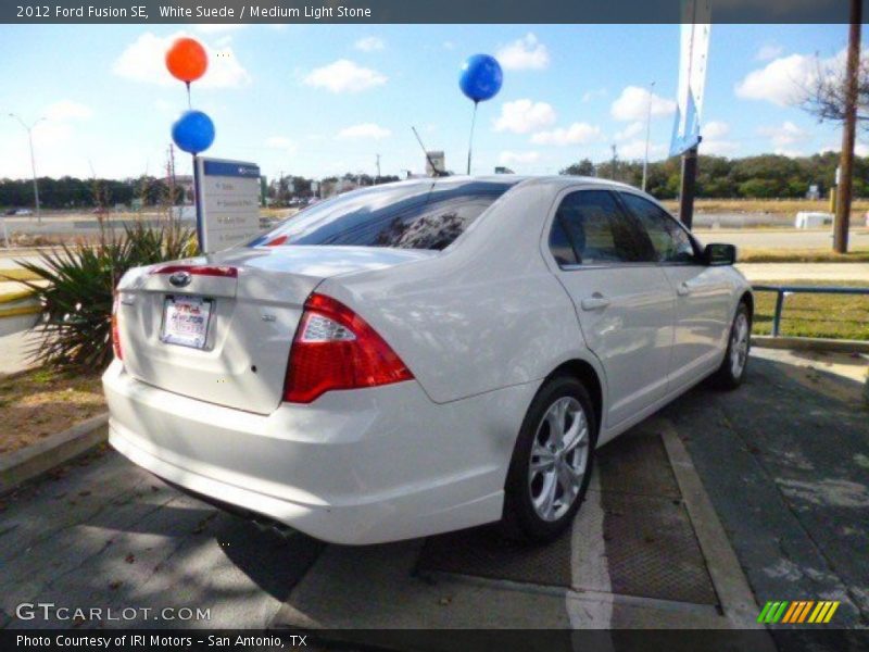 White Suede / Medium Light Stone 2012 Ford Fusion SE