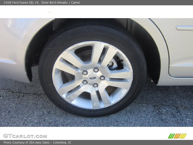 Silver Birch Metallic / Camel 2008 Ford Fusion SEL V6