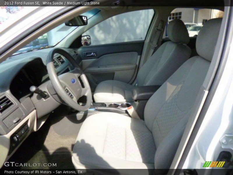 White Suede / Medium Light Stone 2012 Ford Fusion SE