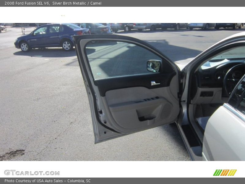 Silver Birch Metallic / Camel 2008 Ford Fusion SEL V6