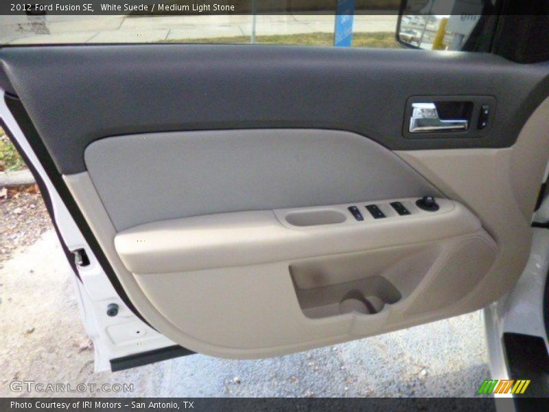White Suede / Medium Light Stone 2012 Ford Fusion SE