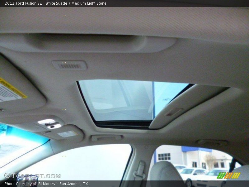 White Suede / Medium Light Stone 2012 Ford Fusion SE